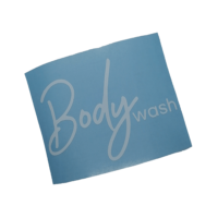 Body Wash White Vinyl Label
