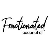 Fractionated Coconut Oil vinyl label