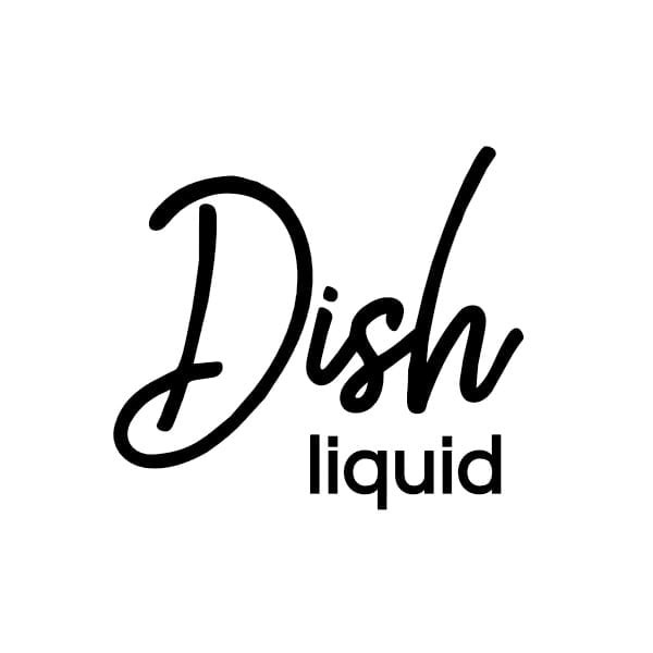 Dish Liquid Vinyl Label